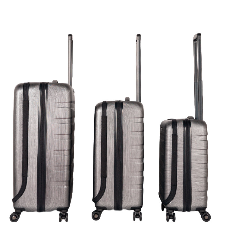 Classical travel 100% PC polycarbonate expandable  trolley case luggage with front door