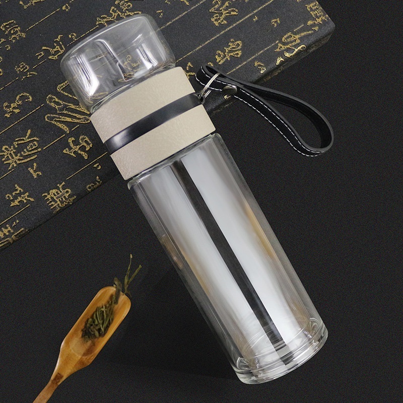 64 Oz Glass Tumbler Cup High-borosilicate glass Leak Proof hot drinks bottle for Tea Maker