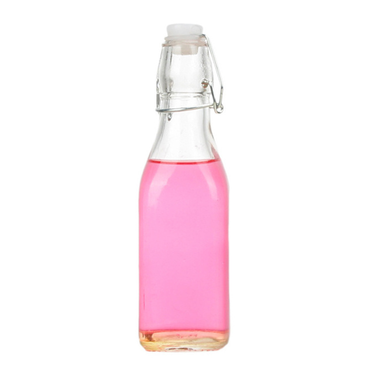 Water Bottles for Juice with Swing Stopper Swing Top Clip Cup Glass 1liter Glass Bottle Flip Top Cup Beverage 1000ml Beer Bottle