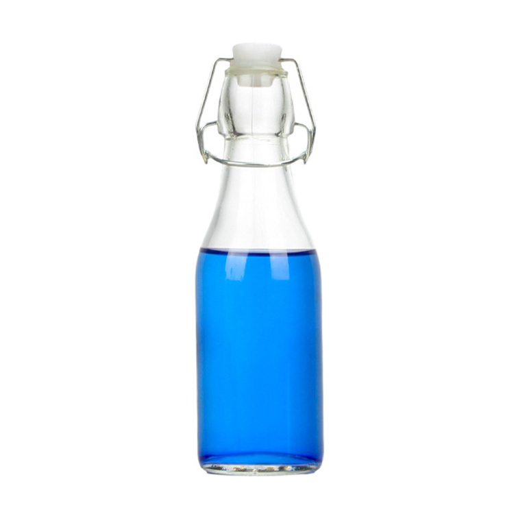 Water Bottles for Juice with Swing Stopper Swing Top Clip Cup Glass 1liter Glass Bottle Flip Top Cup Beverage 1000ml Beer Bottle