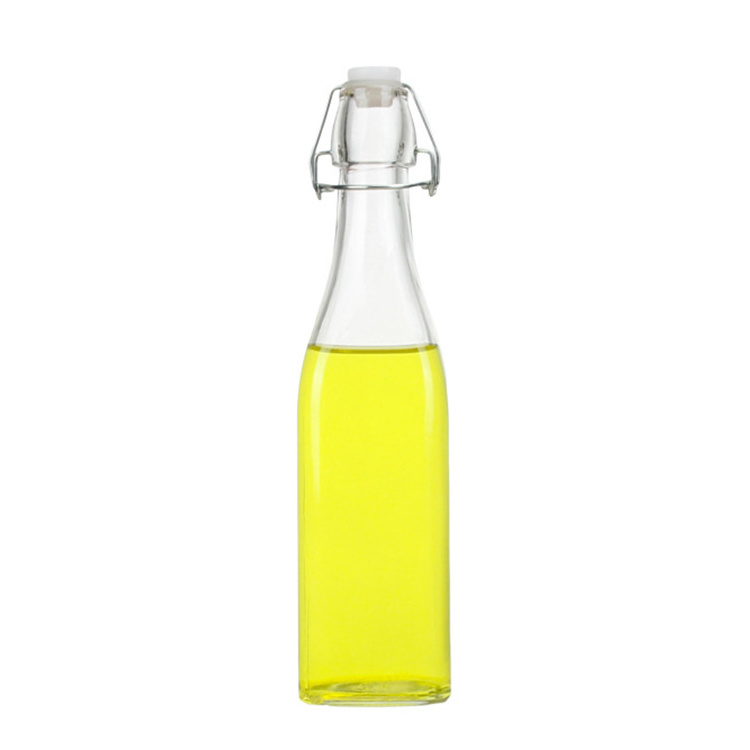 Water Bottles for Juice with Swing Stopper Swing Top Clip Cup Glass 1liter Glass Bottle Flip Top Cup Beverage 1000ml Beer Bottle