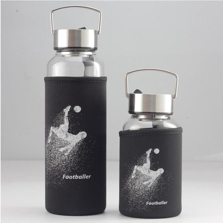 New Stock Arrival High Quality Heat-Resistant Outdoor Sports Drinking Travel Glass Water With Infuser Tea Bottle