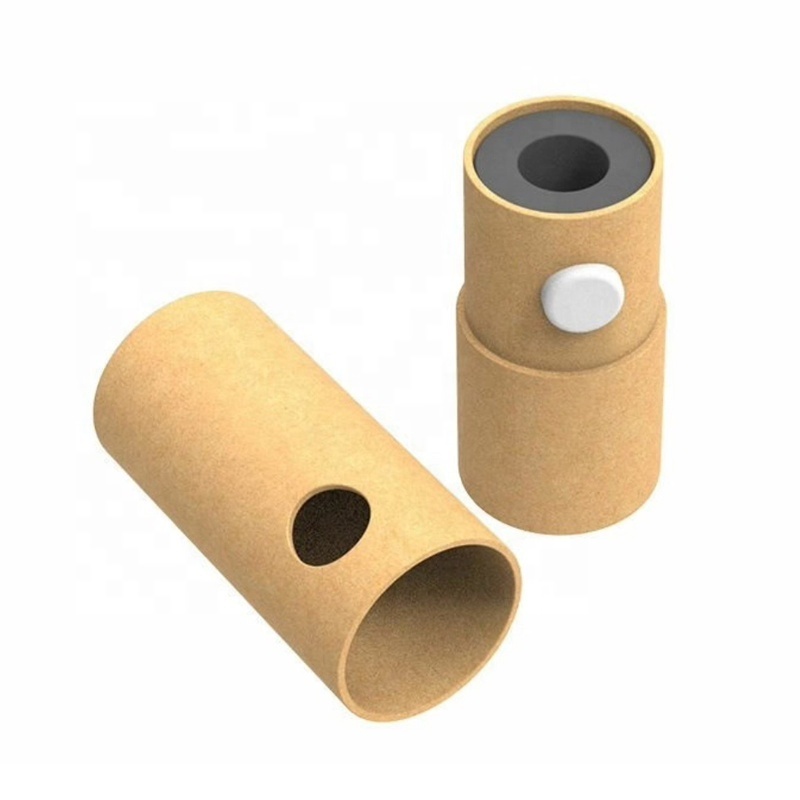 Customized Thread Paper Cylinder Tube Battery Packaging Coffee Cosmetic Skincare Child Proof Cartridge Boxes Package