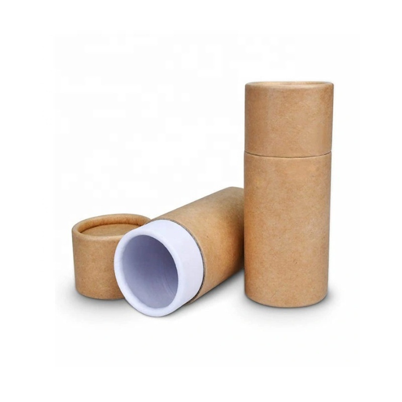 Customized Thread Paper Cylinder Tube Battery Packaging Coffee Cosmetic Skincare Child Proof Cartridge Boxes Package