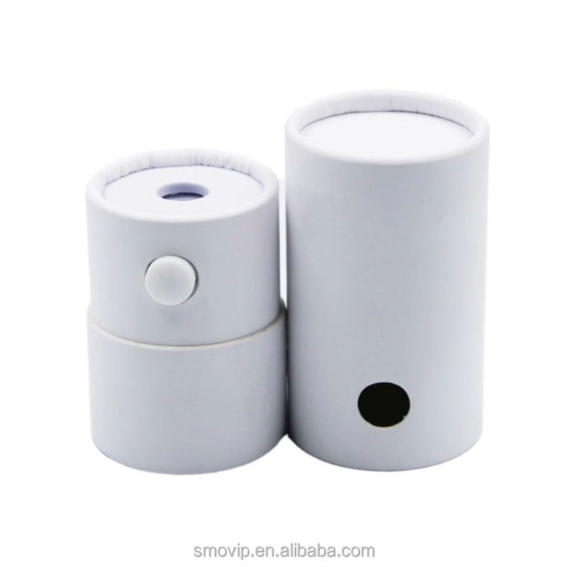 Customized Thread Paper Cylinder Tube Battery Packaging Coffee Cosmetic Skincare Child Proof Cartridge Boxes Package