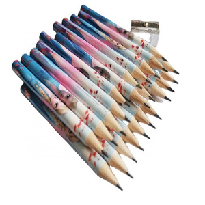 3.5 inch short barrel HB Wooden Pencils for kids drawing