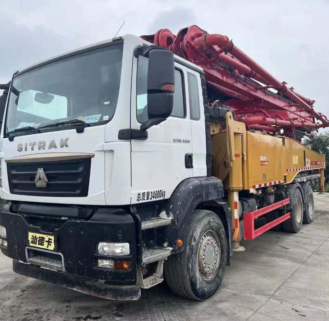 truck mounted concrete pump machinery and mixer   second hand truck concrete pump  Sany Putzmeister  C8 series 47m in 2019