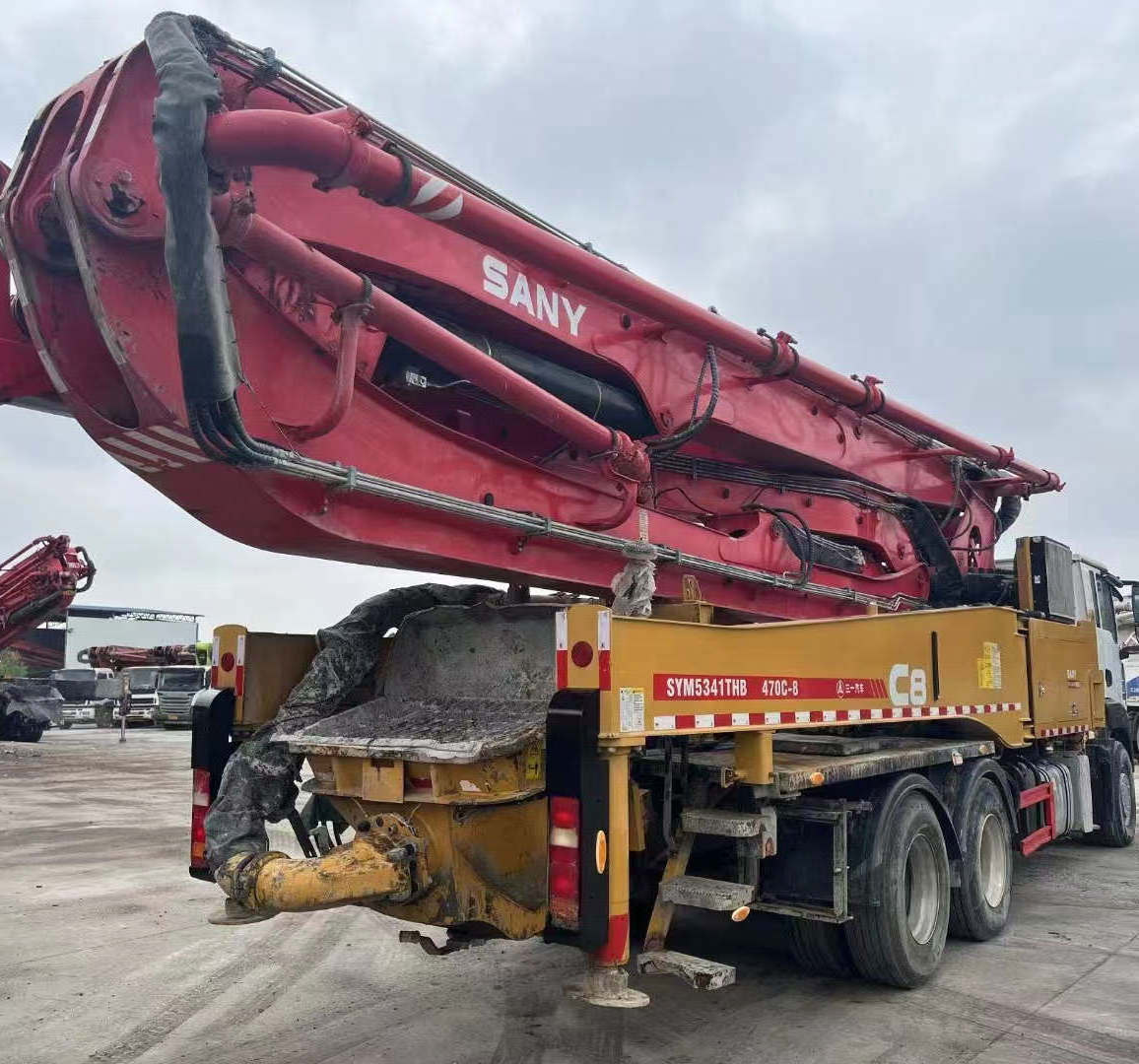 truck mounted concrete pump machinery and mixer   second hand truck concrete pump  Sany Putzmeister  C8 series 47m in 2019