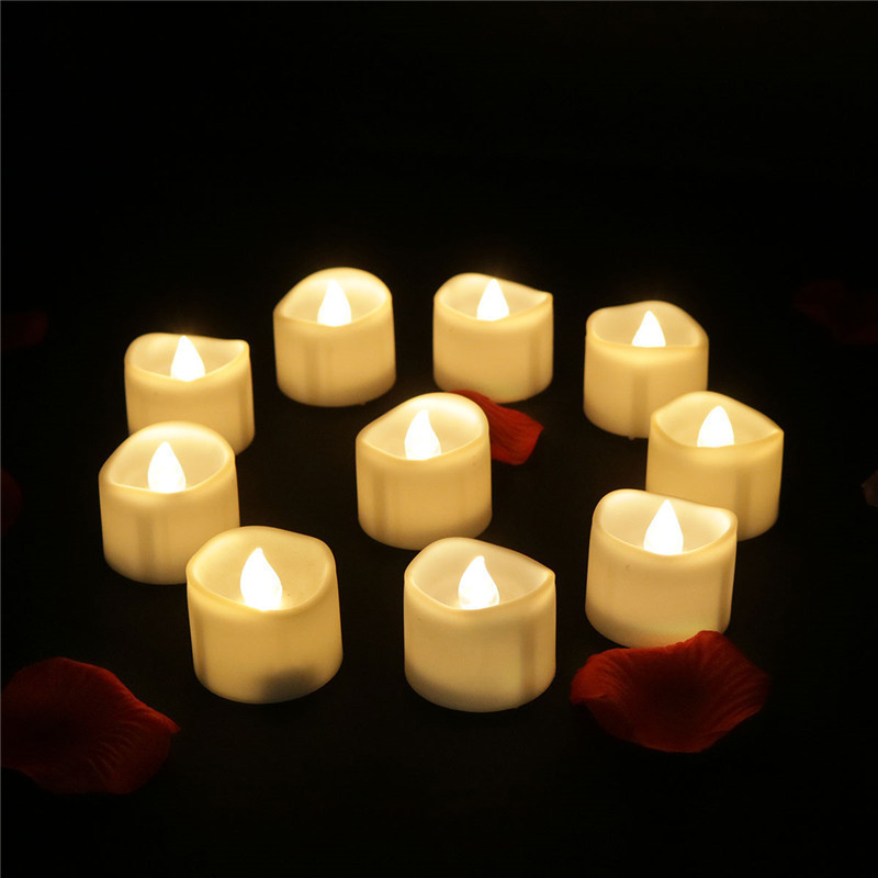 Two Color 3D Free Flame Warm Light Paraffin Wax 5Dual Color 3D Flameless Warm Candle Hours Timer Flameless Tea Light Led Candle