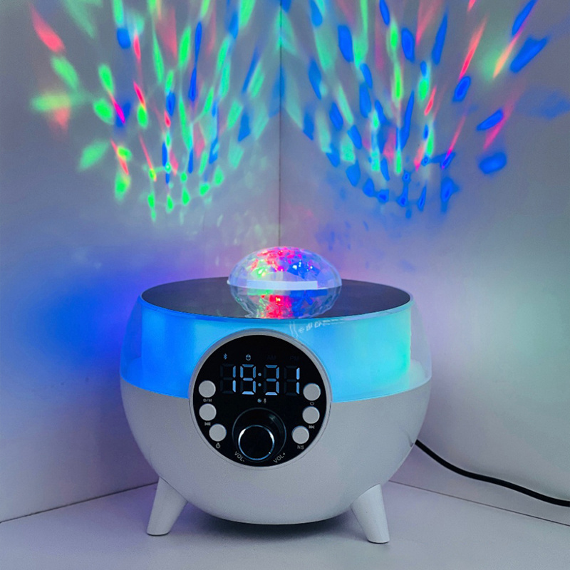 2024 12W Wireless Charging Speaker Phone RGB Night Lights Wireless Charger Alarm Clock Speaker LED Music Lamp