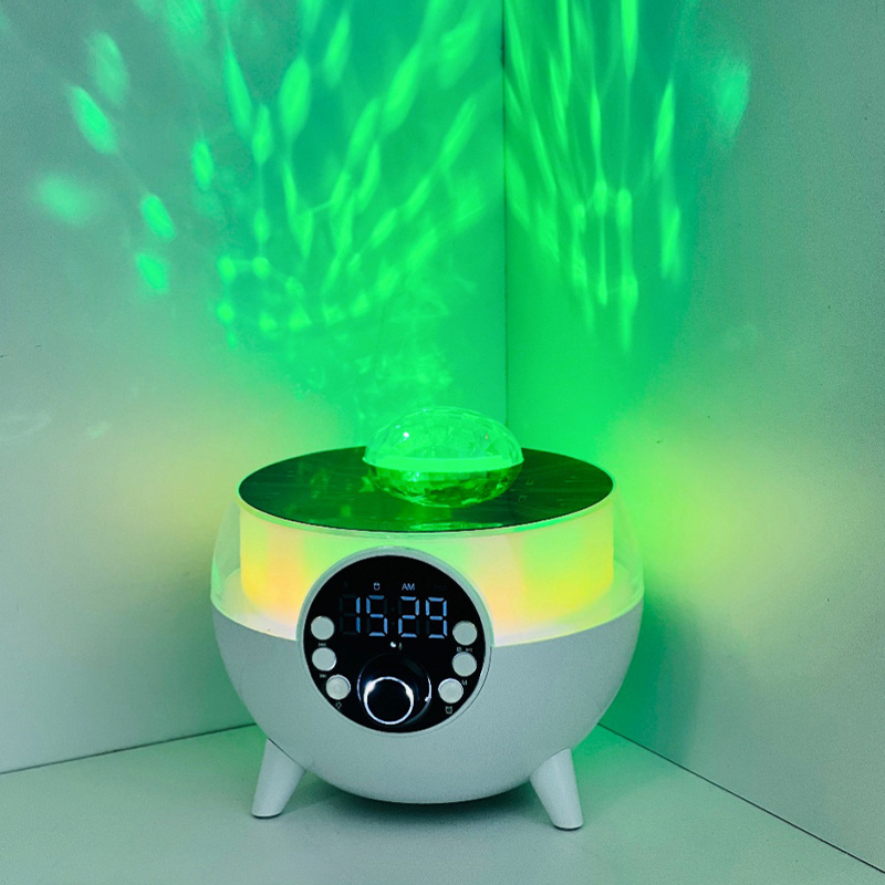 2024 12W Wireless Charging Speaker Phone RGB Night Lights Wireless Charger Alarm Clock Speaker LED Music Lamp