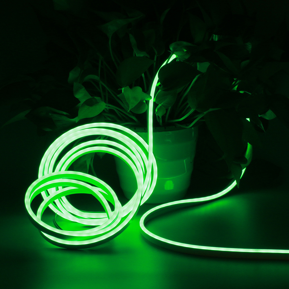 Led side bend neon flex white waterproof dream color RGB pixel Flat Horizontal 6*12mm 12V 24V flex rope lights