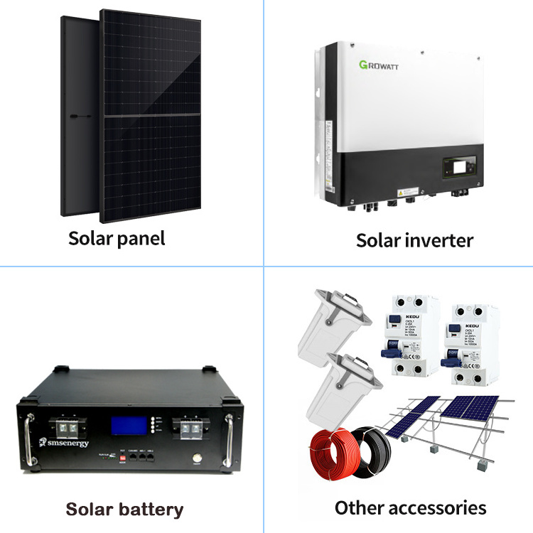 European Subsidy Solar Panel Kit With Battery And Inverter Solar Energy System Home Hybrid Solar Power System