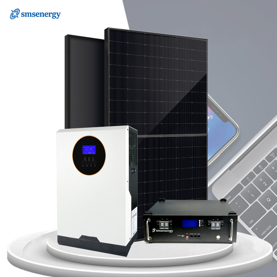 3Kw 5Kw 8Kw 10Kw 15Kw 25Kw Solar Panels Inverter Home Energy Storage Lifepo4 Battery Pack Solar System Home Power