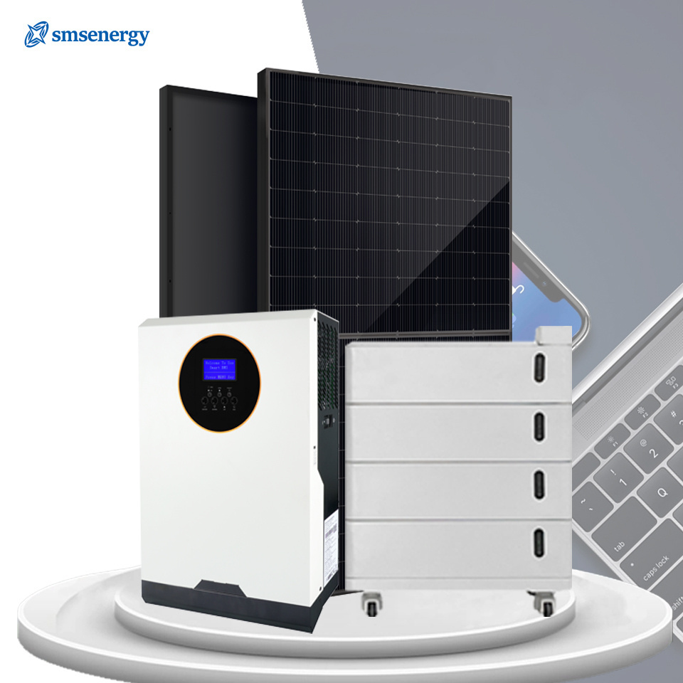 Sms Solar Inverter Price List With Battery 5Kw 10Kw 12Kw 15Kw 20Kw  25Kw Solar Panel System For Home Energy Storage Systems