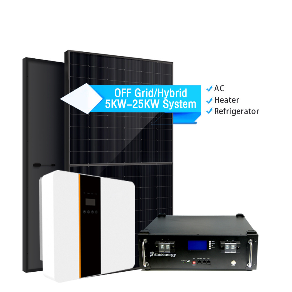 3KW 4KW 5KW 8KW 10KW 12KW 15KW 20KW 25KW Home Solar System 5KW 5000Watt 5000W Hybrid Solar System Solar Energy System