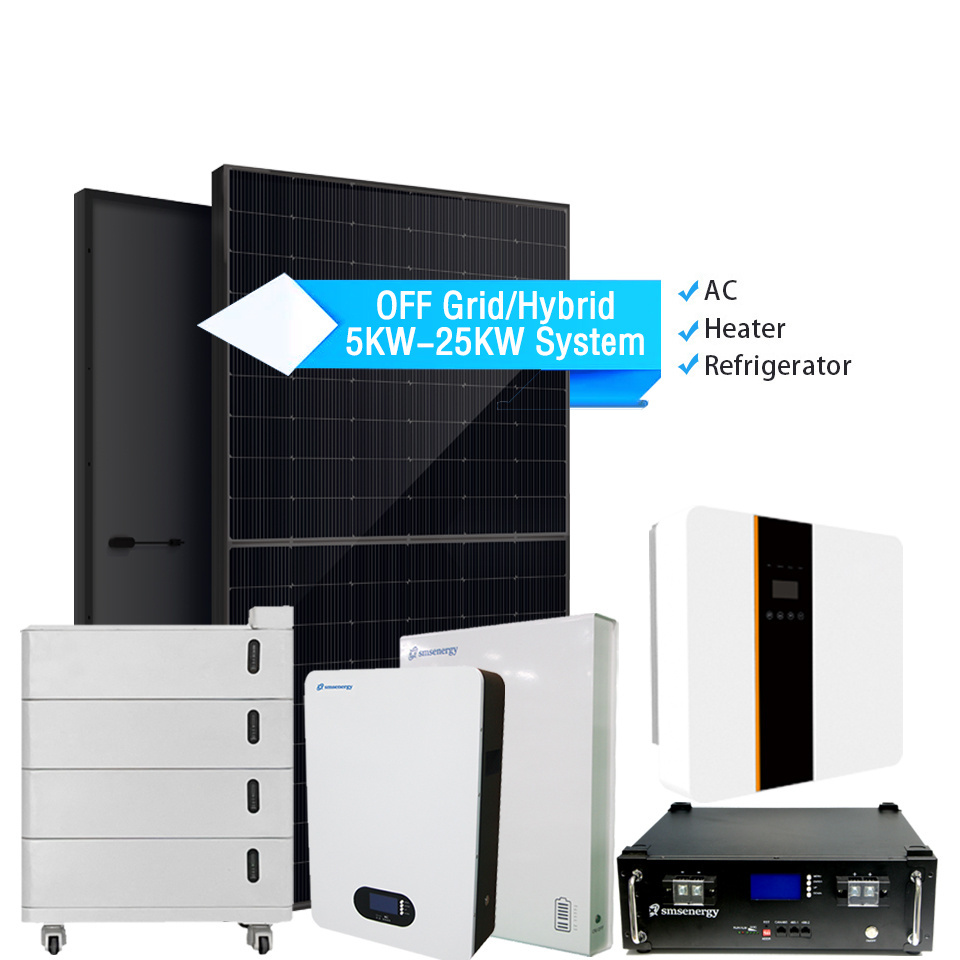 3KW 4KW 5KW 8KW 10KW 12KW 15KW 20KW 25KW Home Solar System 5KW 5000Watt 5000W Hybrid Solar System Solar Energy System