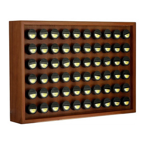 2021 New Style 60 Jars Cube Spice Rack 6 Tier Herb And Spice Shelf Wooden Wall Mounted Spice storage holder Rack For Kitchen