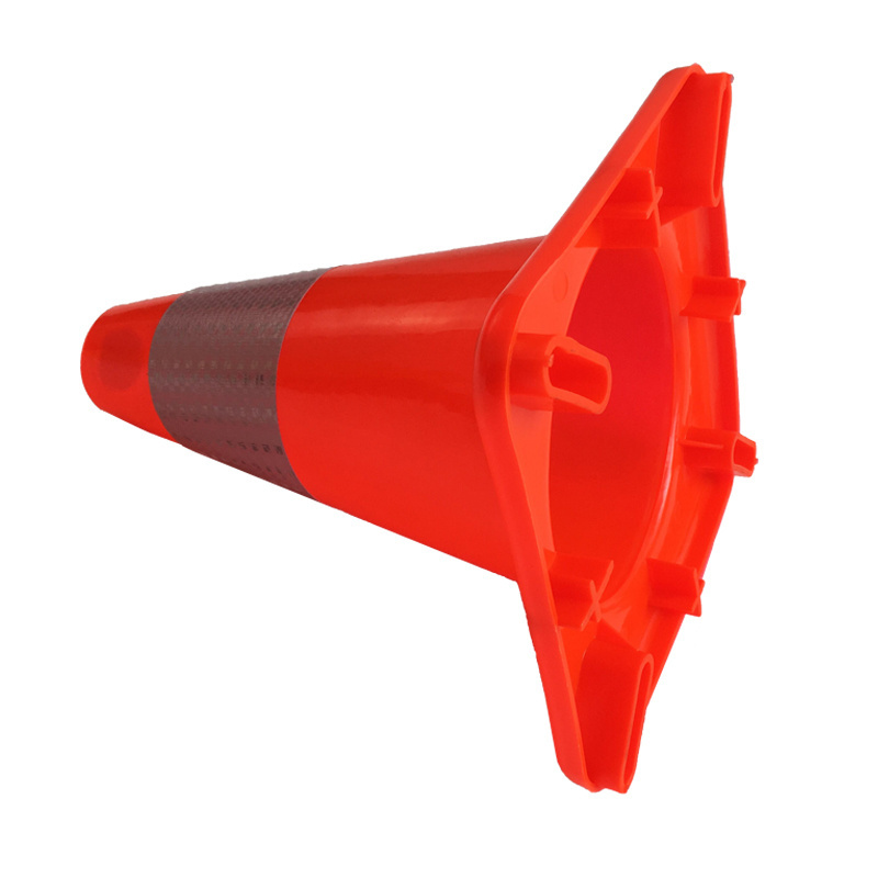 42cm Heigh 280 x 280mm base Visible  PVC Used Traffic Road Safety Cones