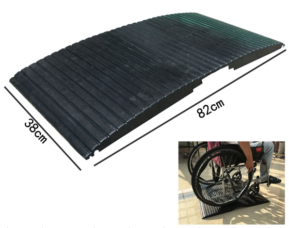 SW-TRC05  Durable Rubber Wheelchair Threshold Door Ramp for Doorway