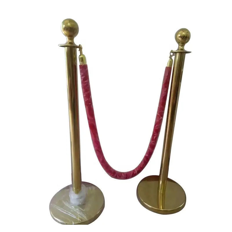 Stainless Steel Queue Barrier Stand retractable rope stanchions