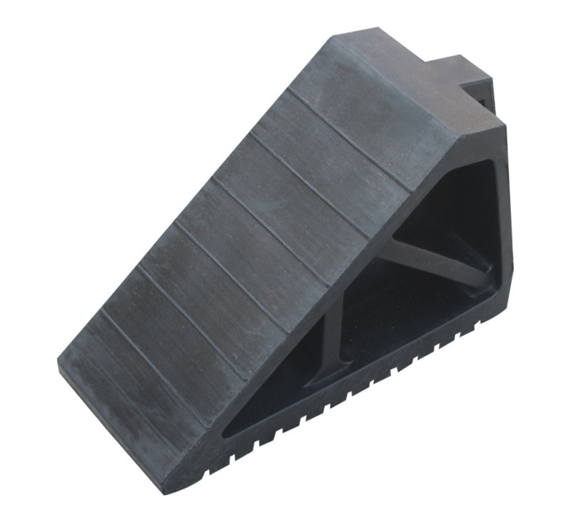 Rubber Heavy Duty   Parking  Wheel Chock For Truck Tire parking block