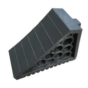 Heavy Duty Black Safety Car Rubber  Stop Blocks For Truck Wheel Chock