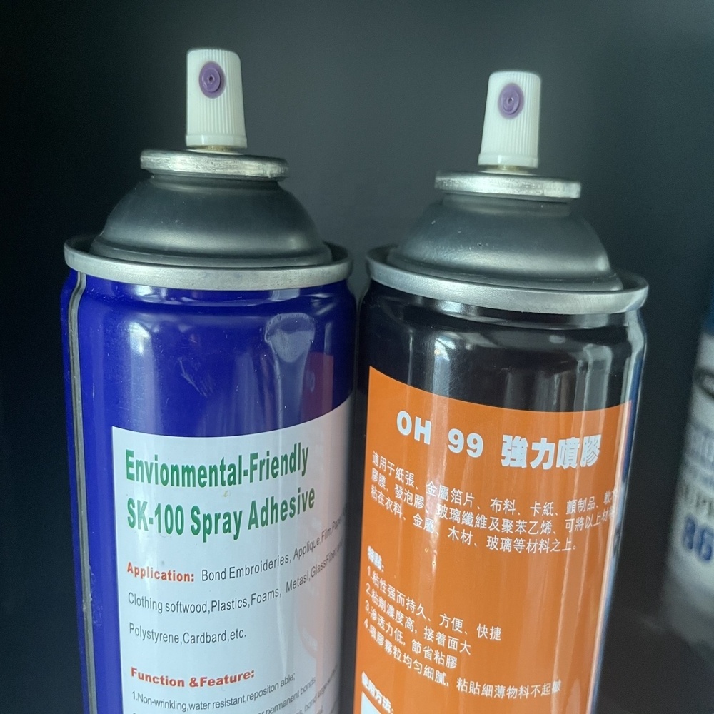 Factory non-corrosive durable SUPPER 99 embroidery special spray glue spray adhesives for sponge