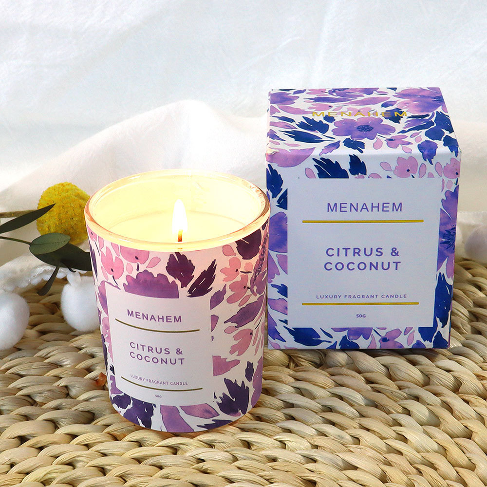 wholesale custom home soy wax aromatherapy colorful crystals fragrance spa luxury scented candles