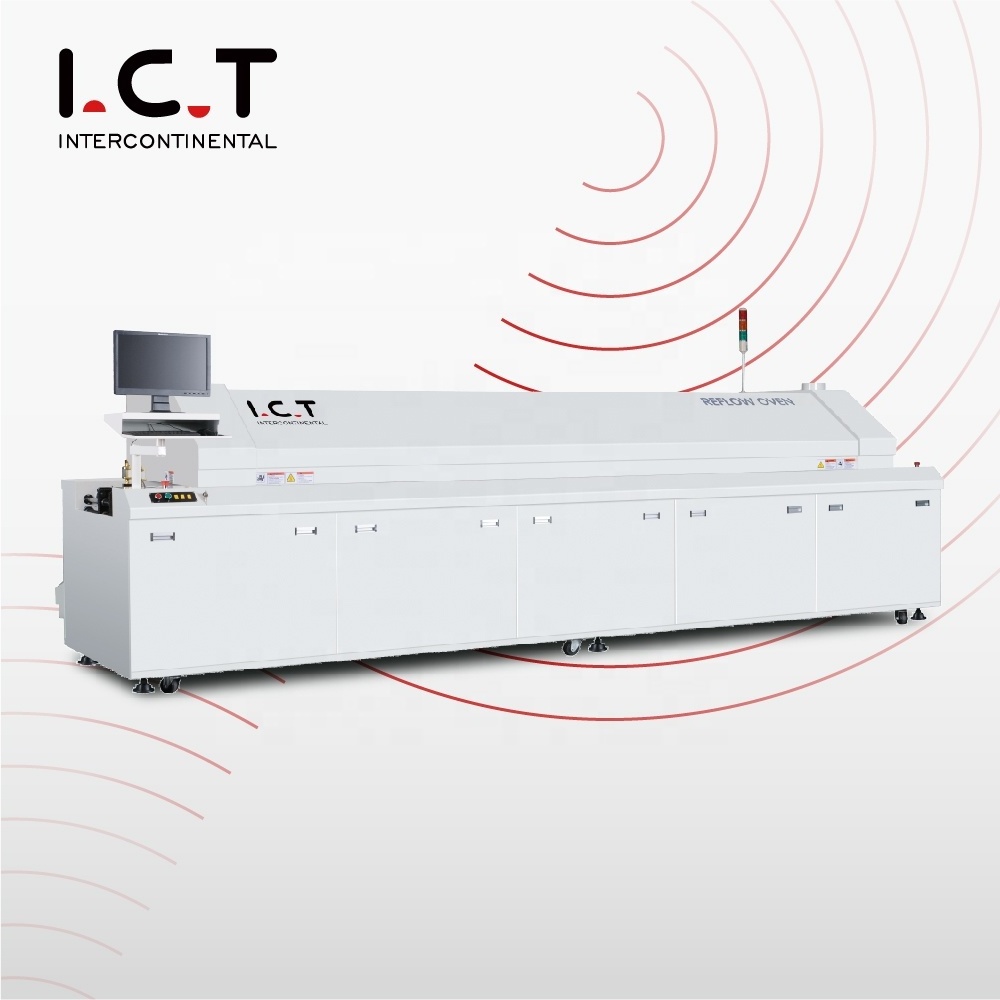 ICT04 4 Zone Desktop Reflow Oven Miner, Manual SMT Reflow Oven Machine, Table Top Small Reflow Oven Mini China Manufacturers