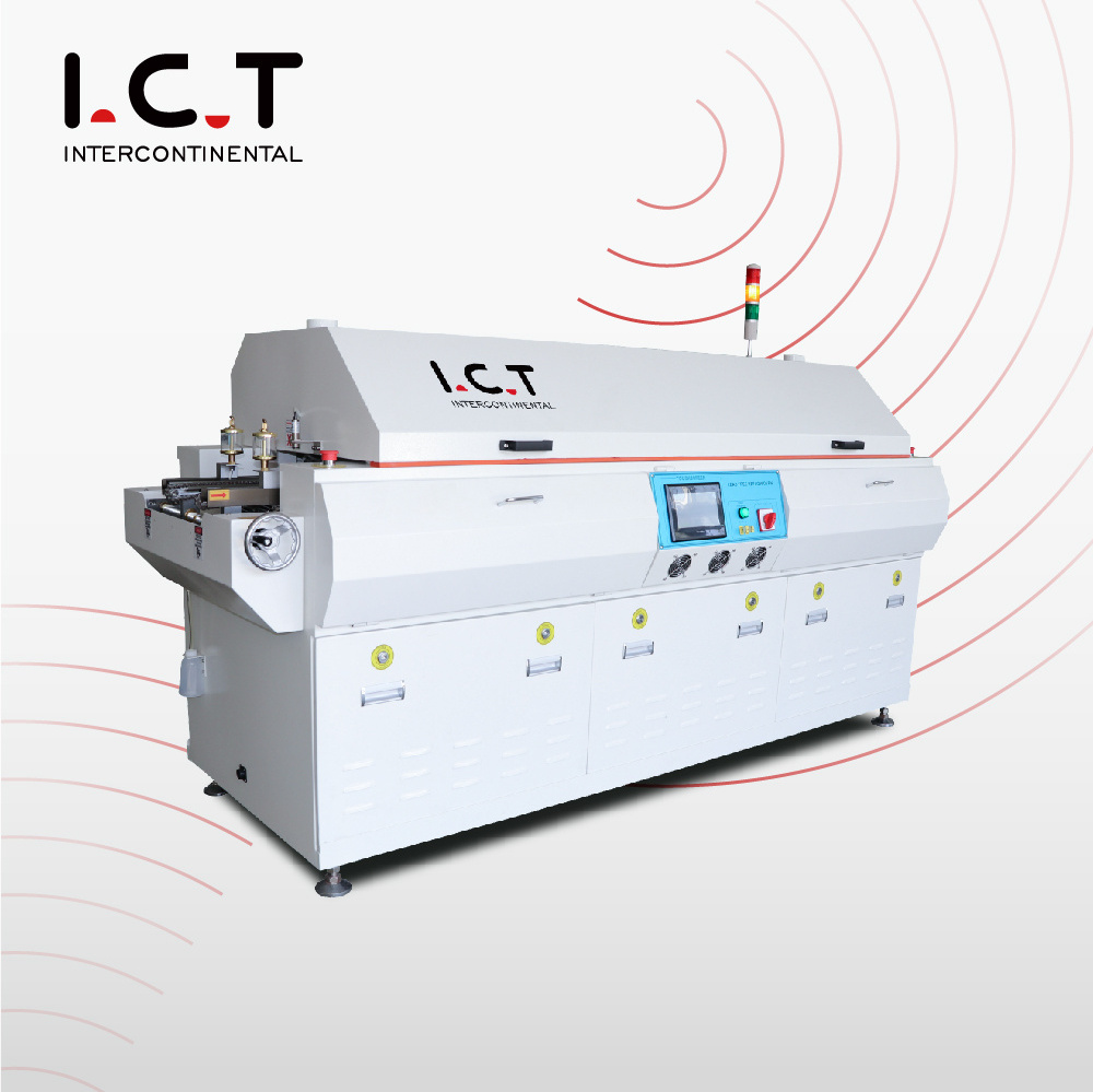 ICT04 4 Zone Desktop Reflow Oven Miner, Manual SMT Reflow Oven Machine, Table Top Small Reflow Oven Mini China Manufacturers