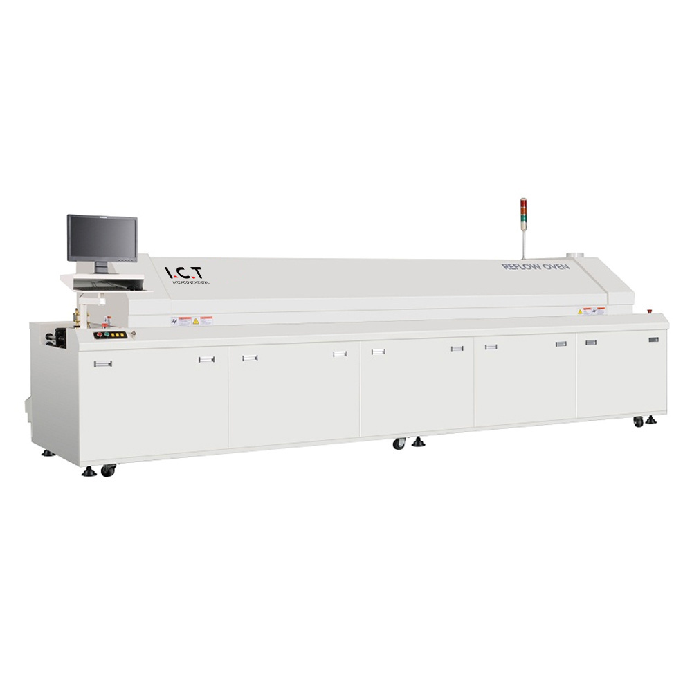 ICT04 4 Zone Desktop Reflow Oven Miner, Manual SMT Reflow Oven Machine, Table Top Small Reflow Oven Mini China Manufacturers