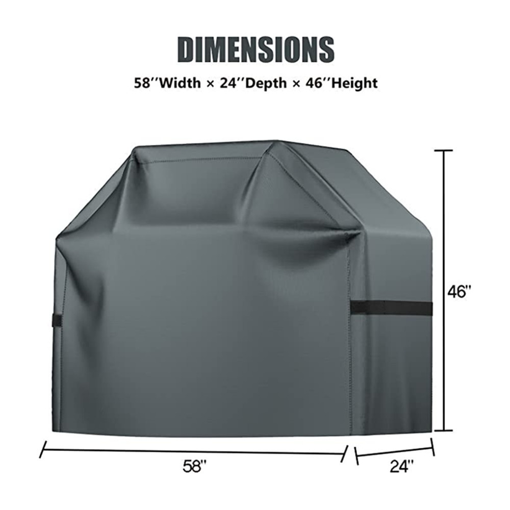 Weather Resistant, Rip-Proof, Anti-UV, Fade Resistant Gas Grill Cover Heavy Duty Waterproof For 58