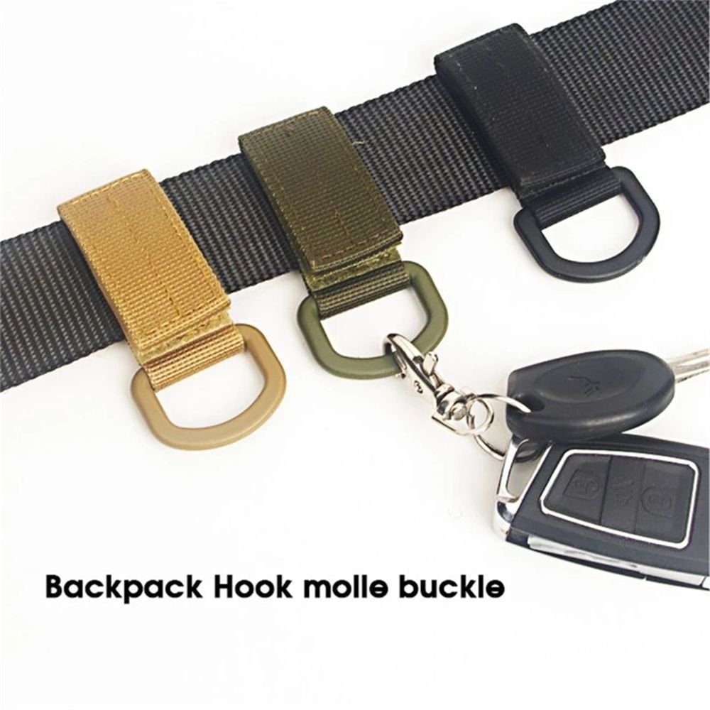 Nylon Molle Ribbon Hook Clip Outdoor Tactical Backpack Vest Belt Webbing Strap Hanging Buckle Hook