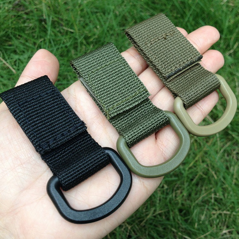 Nylon Molle Ribbon Hook Clip Outdoor Tactical Backpack Vest Belt Webbing Strap Hanging Buckle Hook