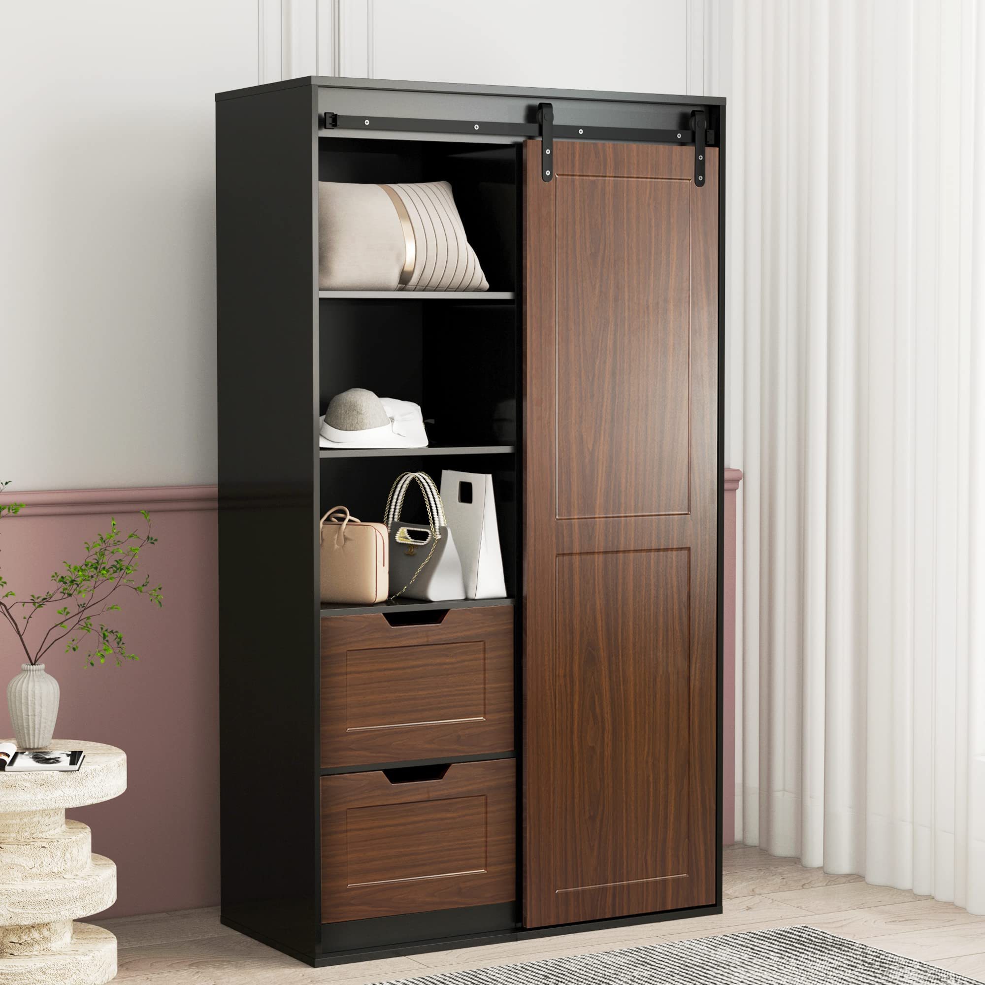 wooden carcass pvc bedroom wooden wardrobe designs portable sliding door mdf mfc wardrobe chocolate closet with mirror doors