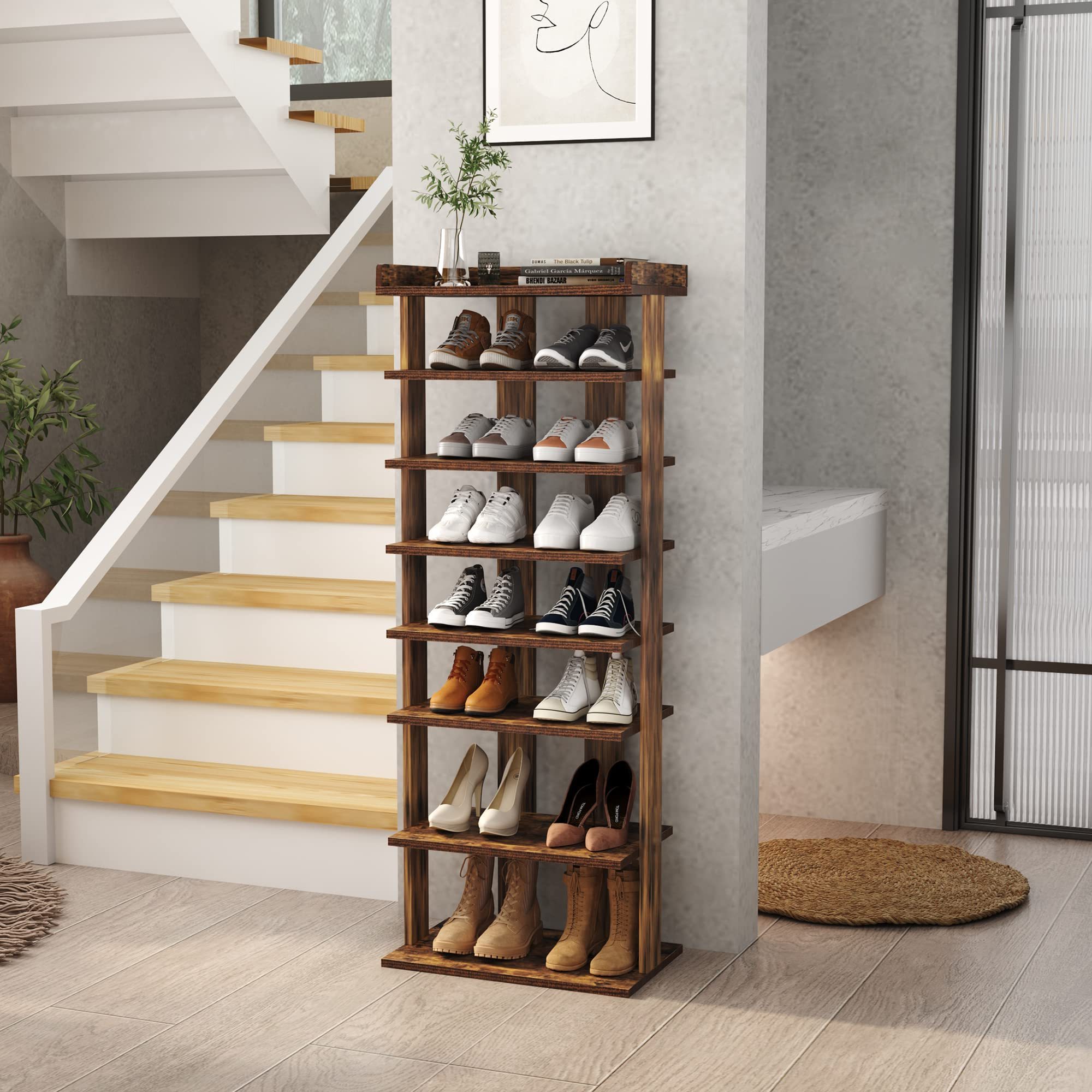 modern new style wooden nordic wooden shoe cabinet modern japanese storage rack for bedroom madera shoe organizer