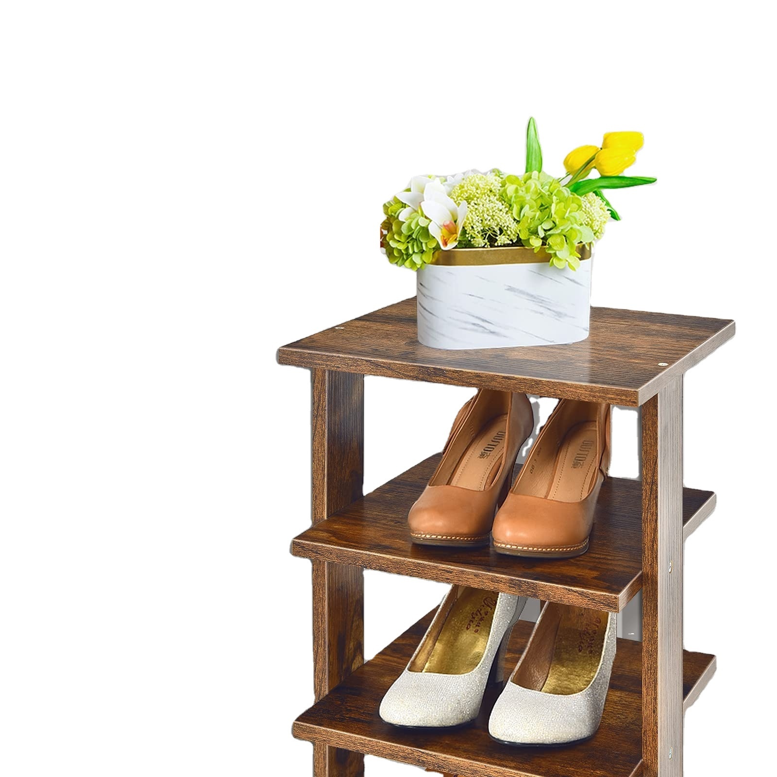 360 degree rotating wooden shoe rack storage coat bench entryway hall tree shoe