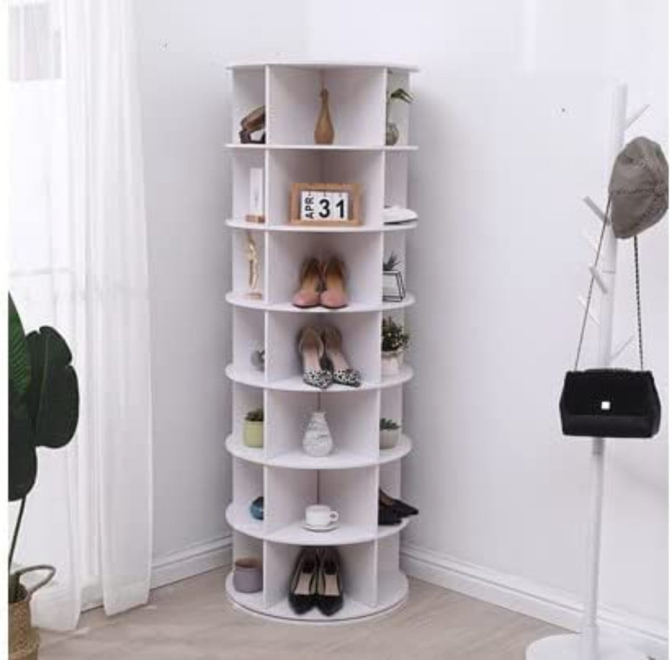 360 degrees shoe cabinet rotating wooden hallway shoe display cabinet rack wooden shoe rack storage entrance home furniture