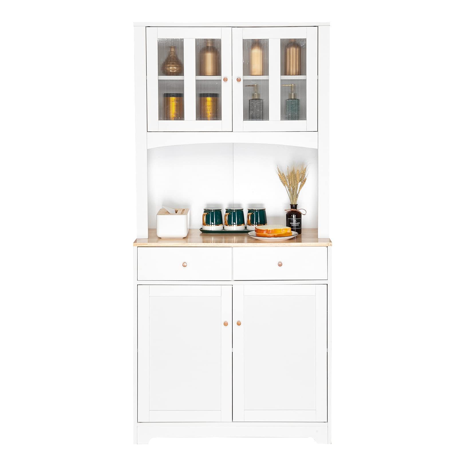 Simple Multifunctional Storage Cabinet Customization Cupboard Kitchen Storage Cabinet for Dining Room pantry with hutch