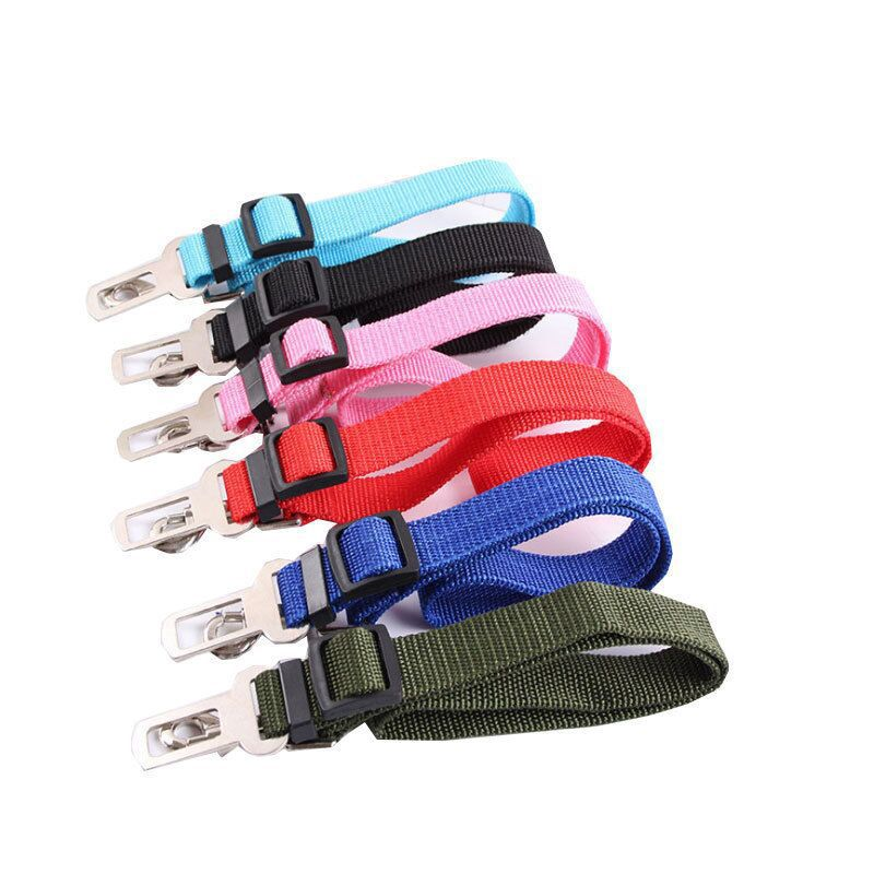 Multicolor Removable Adjustable Nylon Pet Dog Leash Pet Car Seat Belt Dog Seat Belt