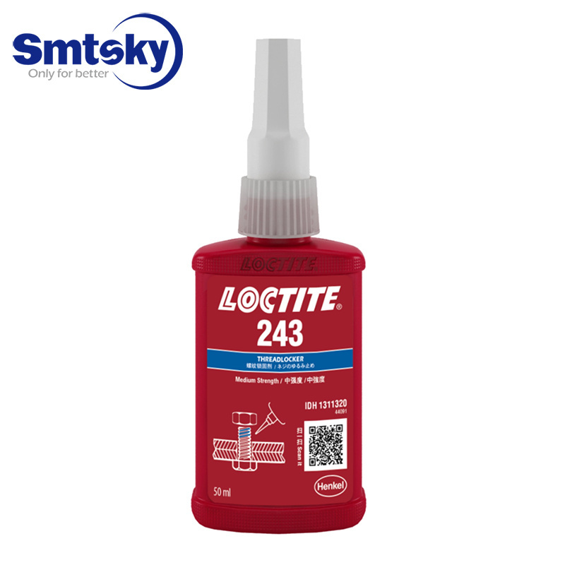 50 ML LOCTITE 243 Blue Medium Strength Threadlocker for locking and sealing metal nuts and bolts