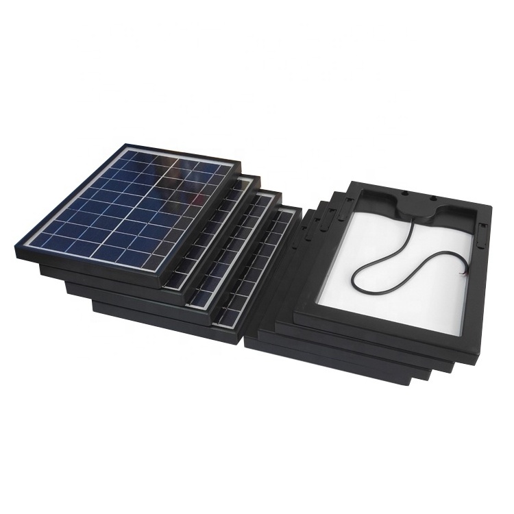 Portable Monocrystalin Solar Panel 5W 10W 15W 20W 30W 50W 6V 9V 12V 18V Mono Small All Black Solar Panels