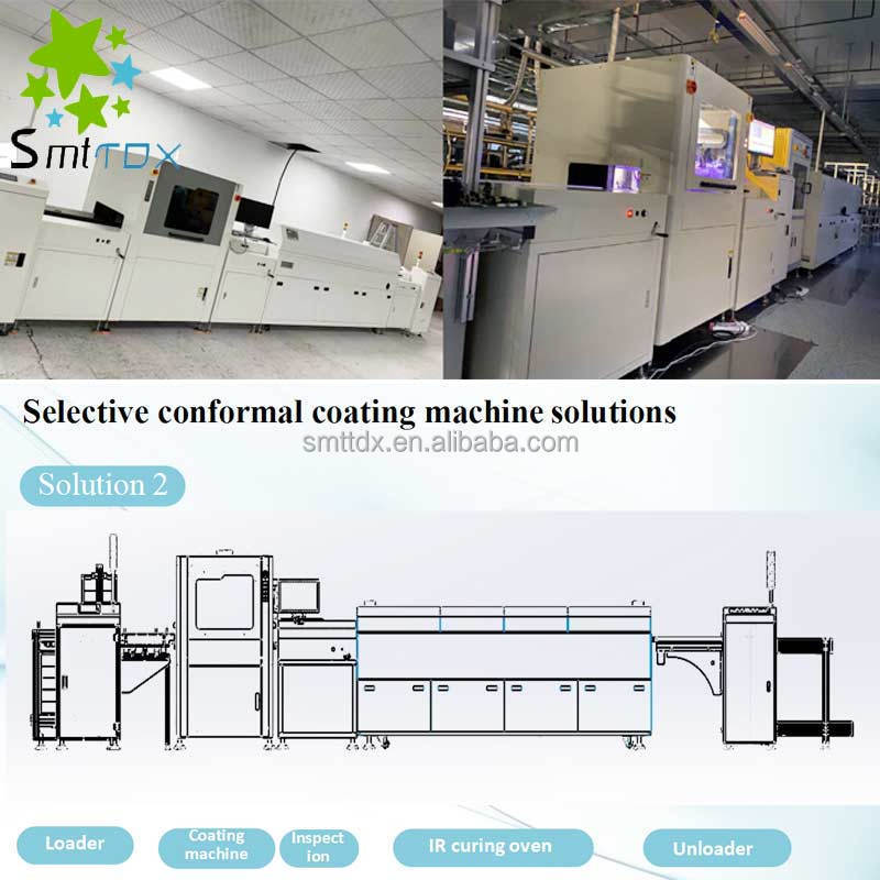 High Precision Automated SMT Line machine PCB /PCBA selective UV conformal coating inspection spray equipment machine