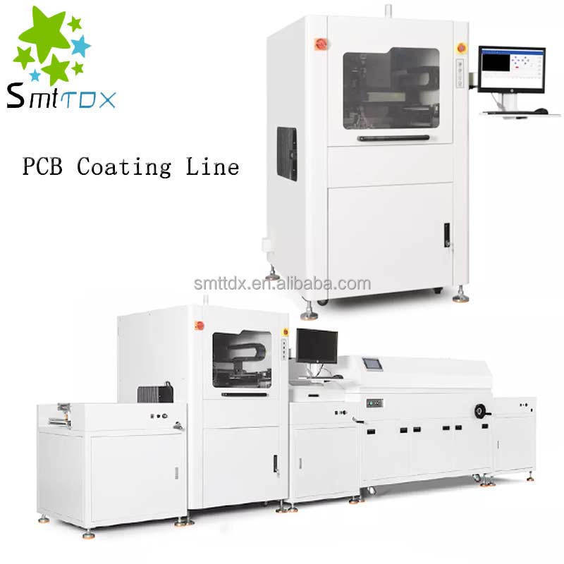 High Precision Automated SMT Line machine PCB /PCBA selective UV conformal coating inspection spray equipment machine