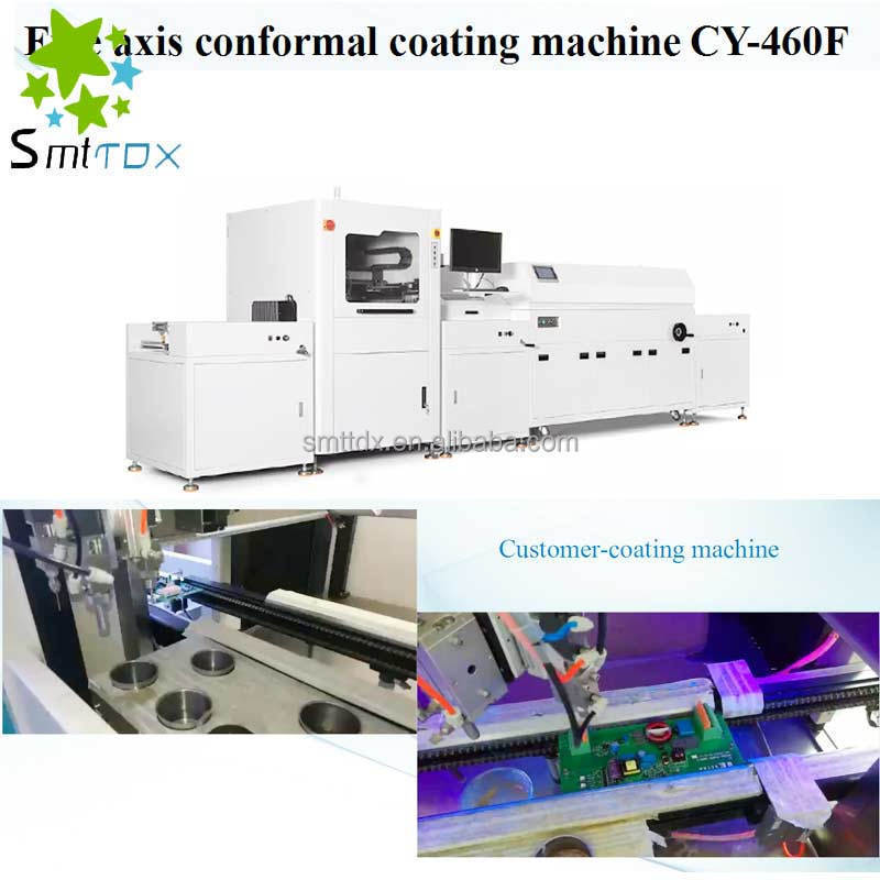 High Precision Automated SMT Line machine PCB /PCBA selective UV conformal coating inspection spray equipment machine