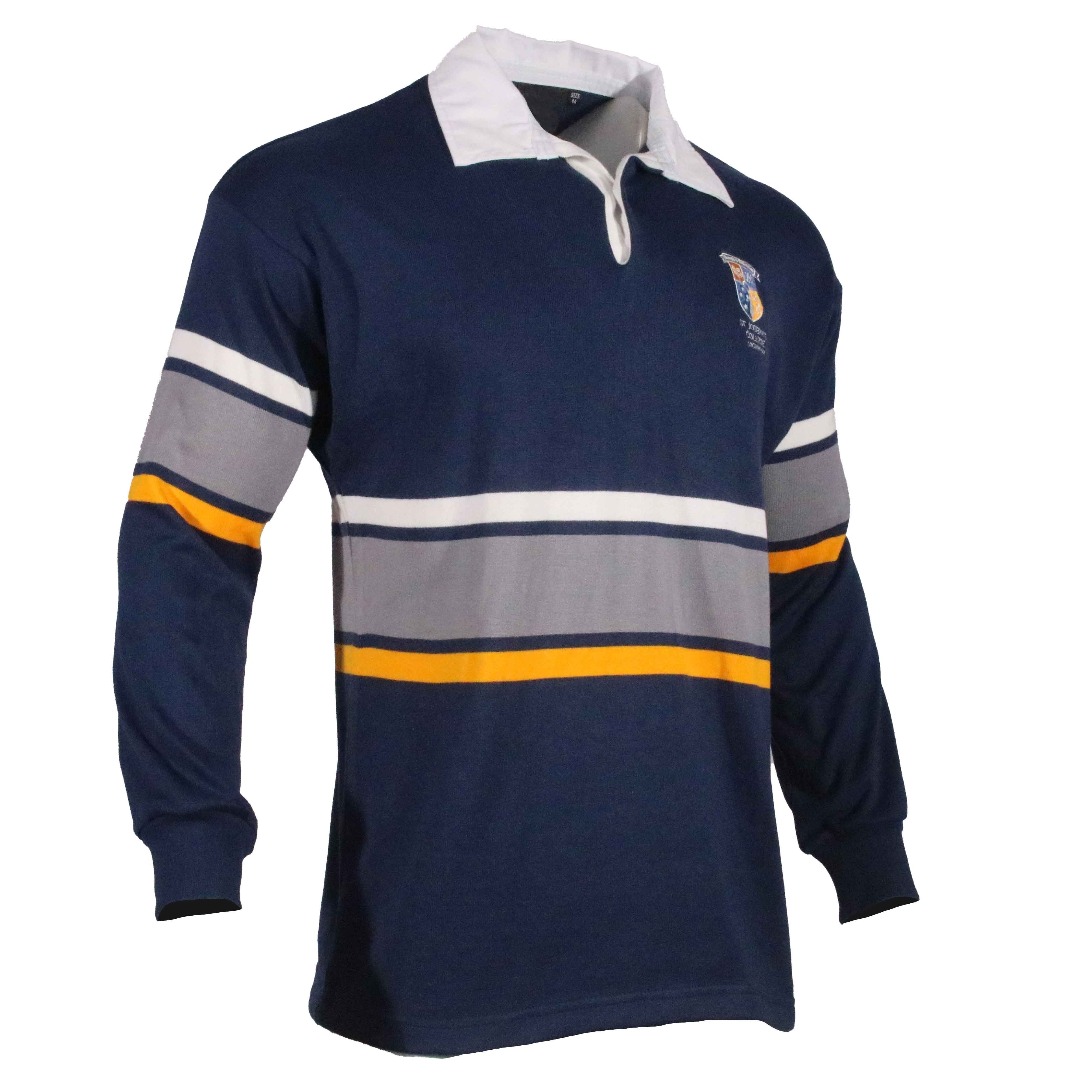 Custom Team Cotton Rugby Knit Jersey Man Rugby Full Sleeve Polo Shirts Long Sleeve Shirt Unisex Rugby Jumper