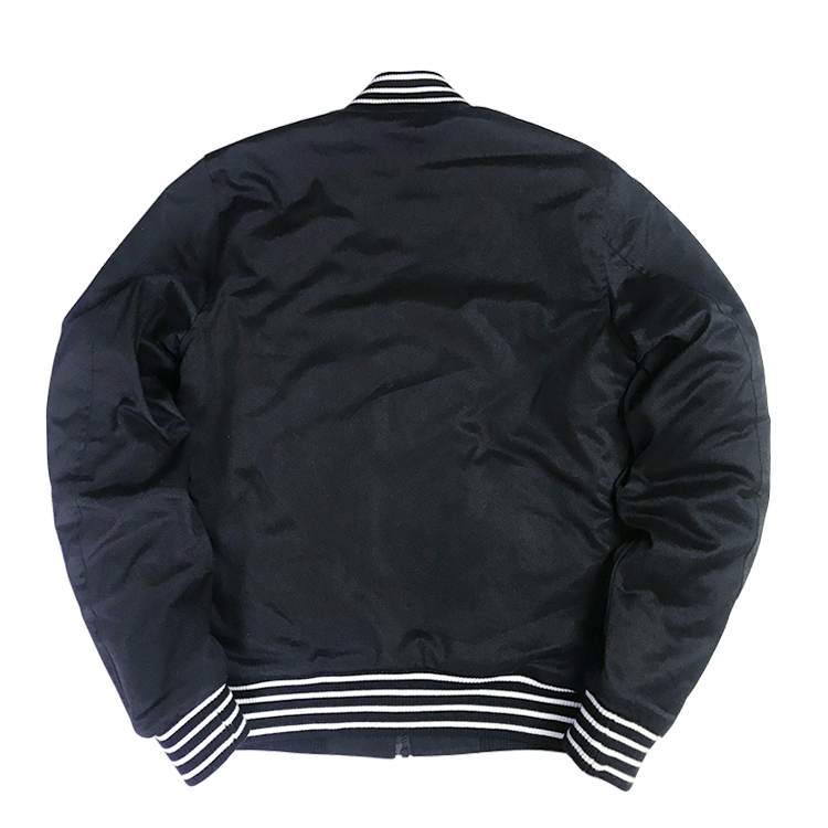 Custom Wholesale 100% Polyester Satin Varsity Bomber Baseball Winter Jacket