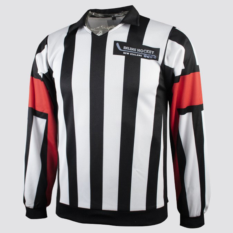 Custom Embroidery Sublimation Printing Cheap European Ice Hockey Wear For Men Referee Jersey