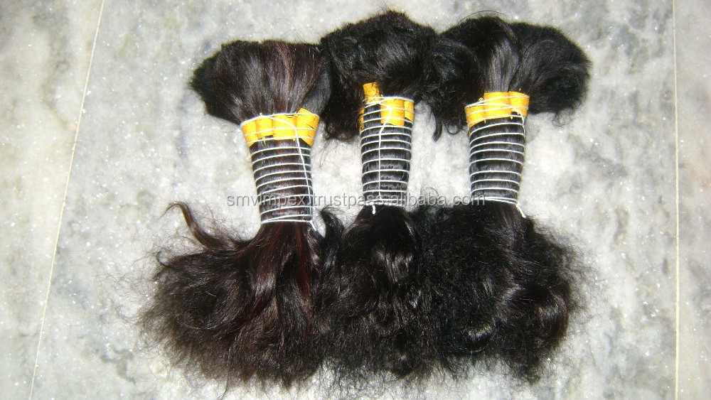 100% remy human hair bulk hair,factory wholesale price European hair,Russian hair 22 inches